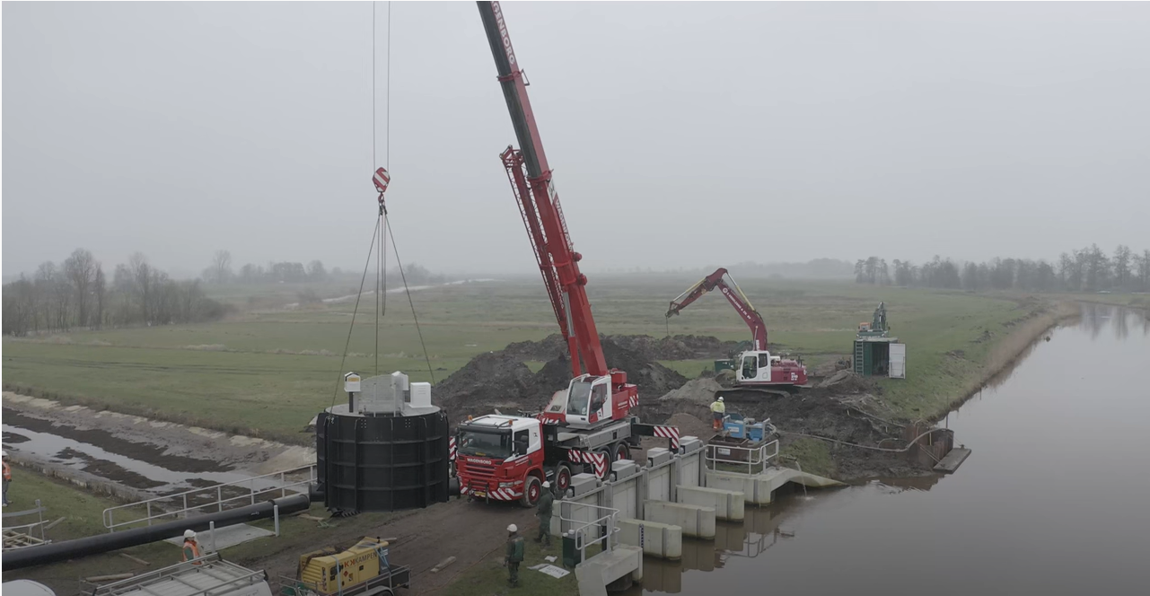 Installatie vislift UP